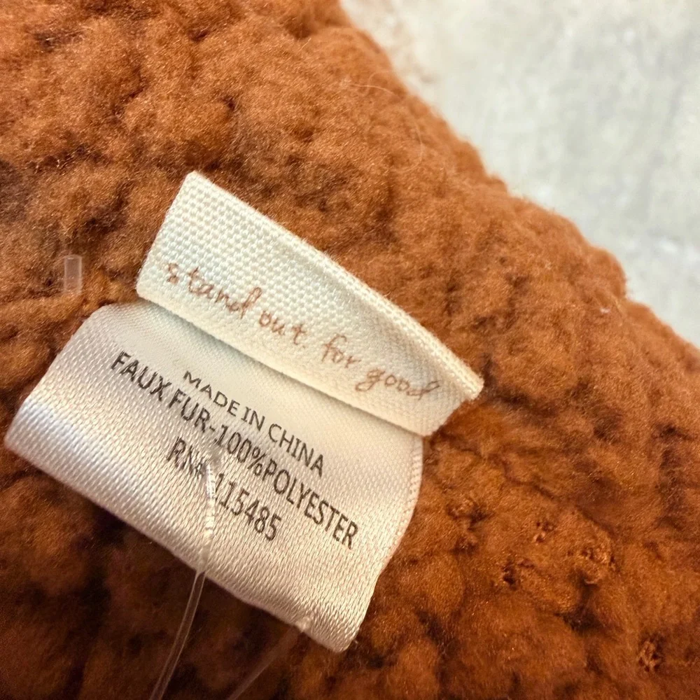 Altar’d State Teddy Infinity Scarf Brown Sherpa Cozy NWT
